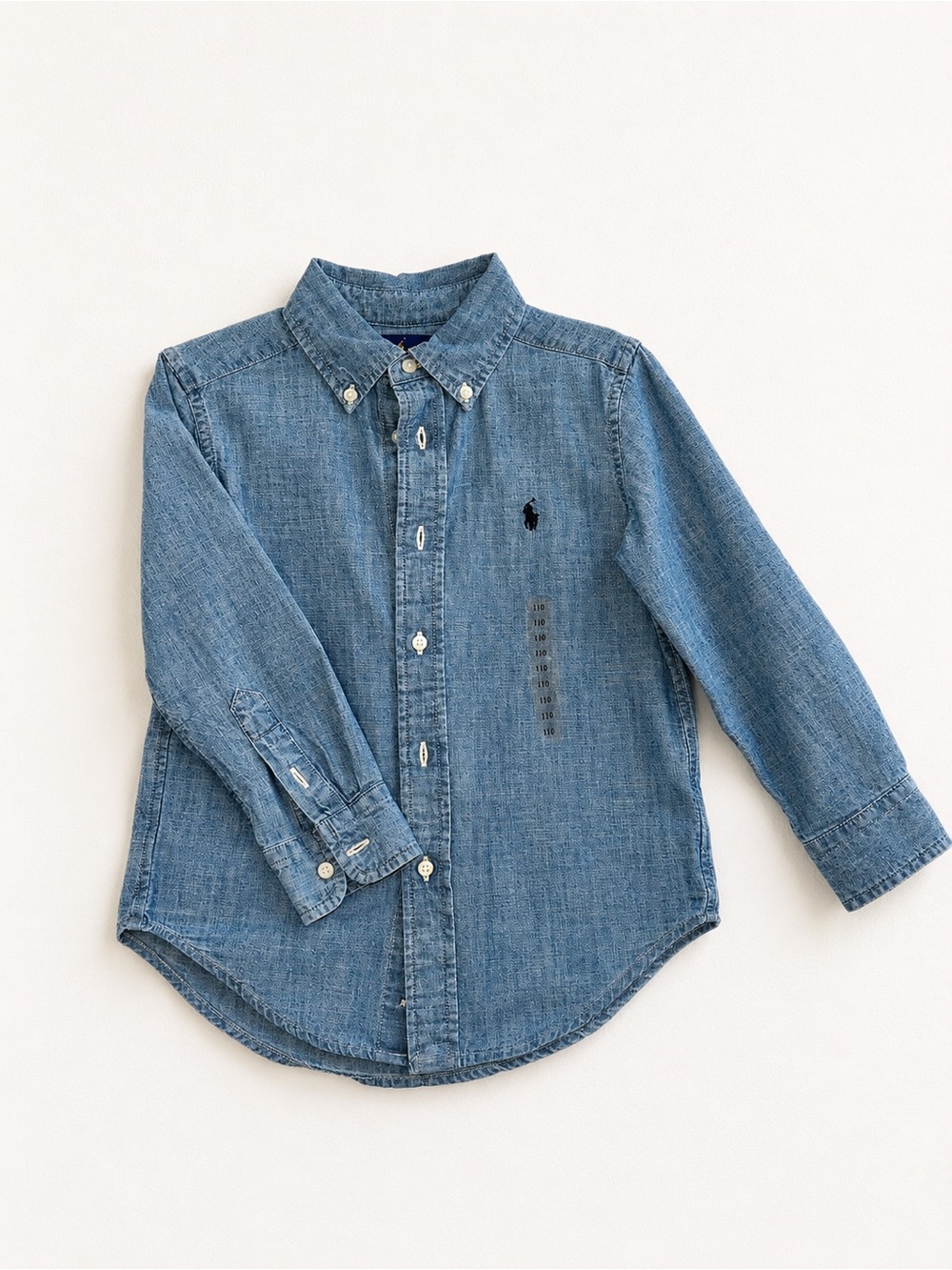 NEW Ralph Lauren Kids' Denim Button-Down Shirt - Blue